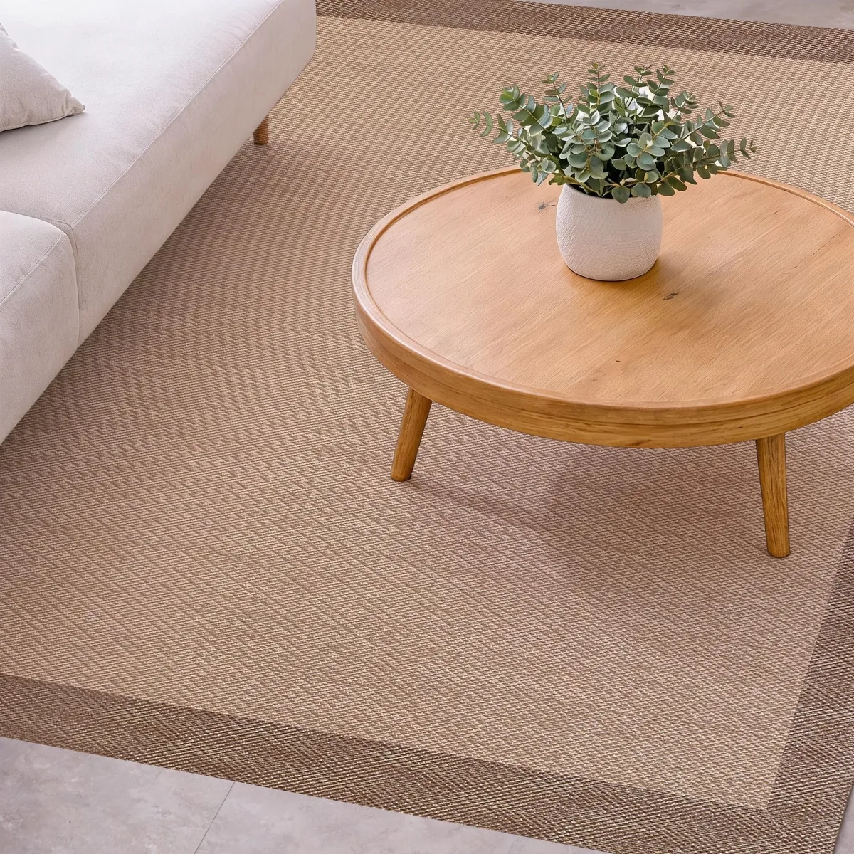 STORESDECO Alfombra vinílica premium de tejido trenzado, 60 × 90 cm