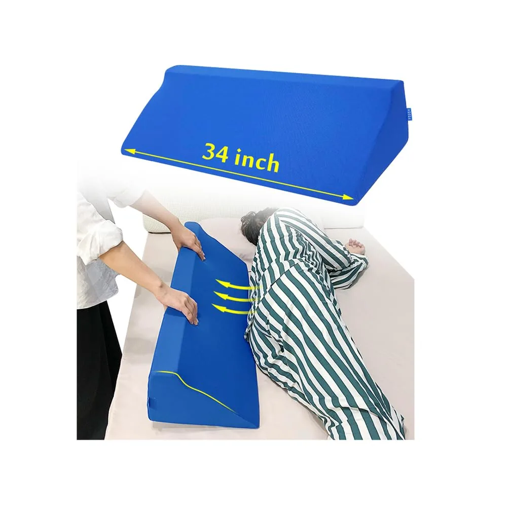 AOSSA Almohada de cuña de posicionamiento corporal, 86 cm, inclinación de 30°