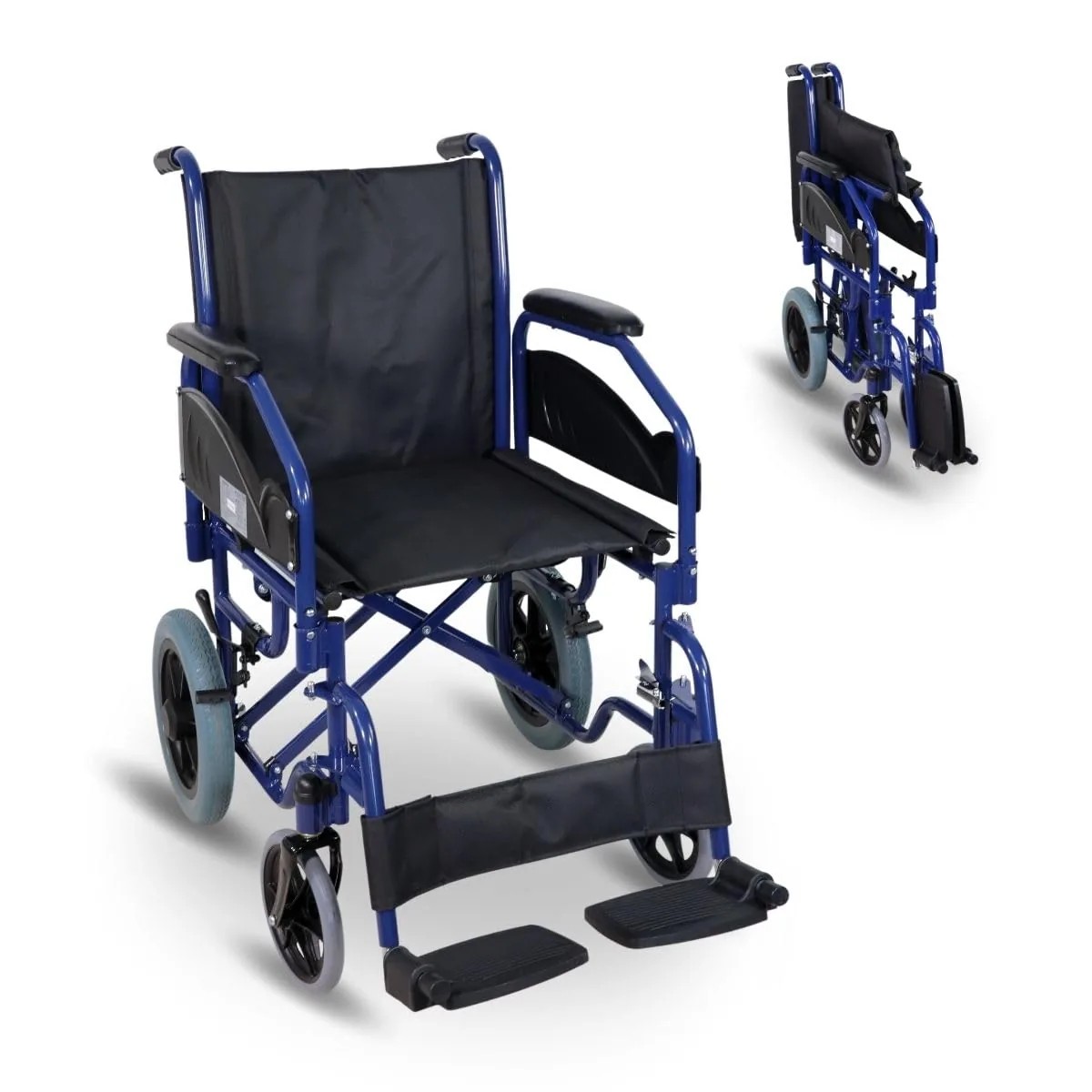 Mobiclinic Maestranza, silla de ruedas plegable con reposapiés extraíbles